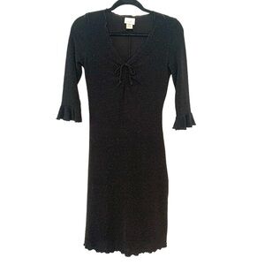 Finesse Black Sparkly Dress Made In USA